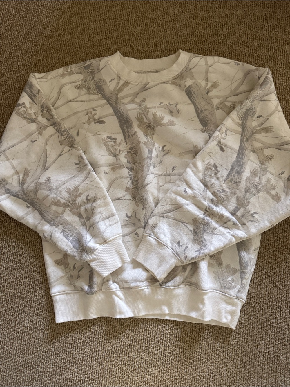 Dairy Boy White Camo Crew Sweatshirt